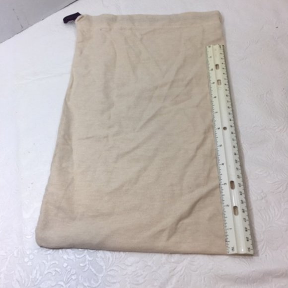 Vince Camuto Drawstring Dust Bag Beige Cotton 9.5x15 - Picture 5 of 6